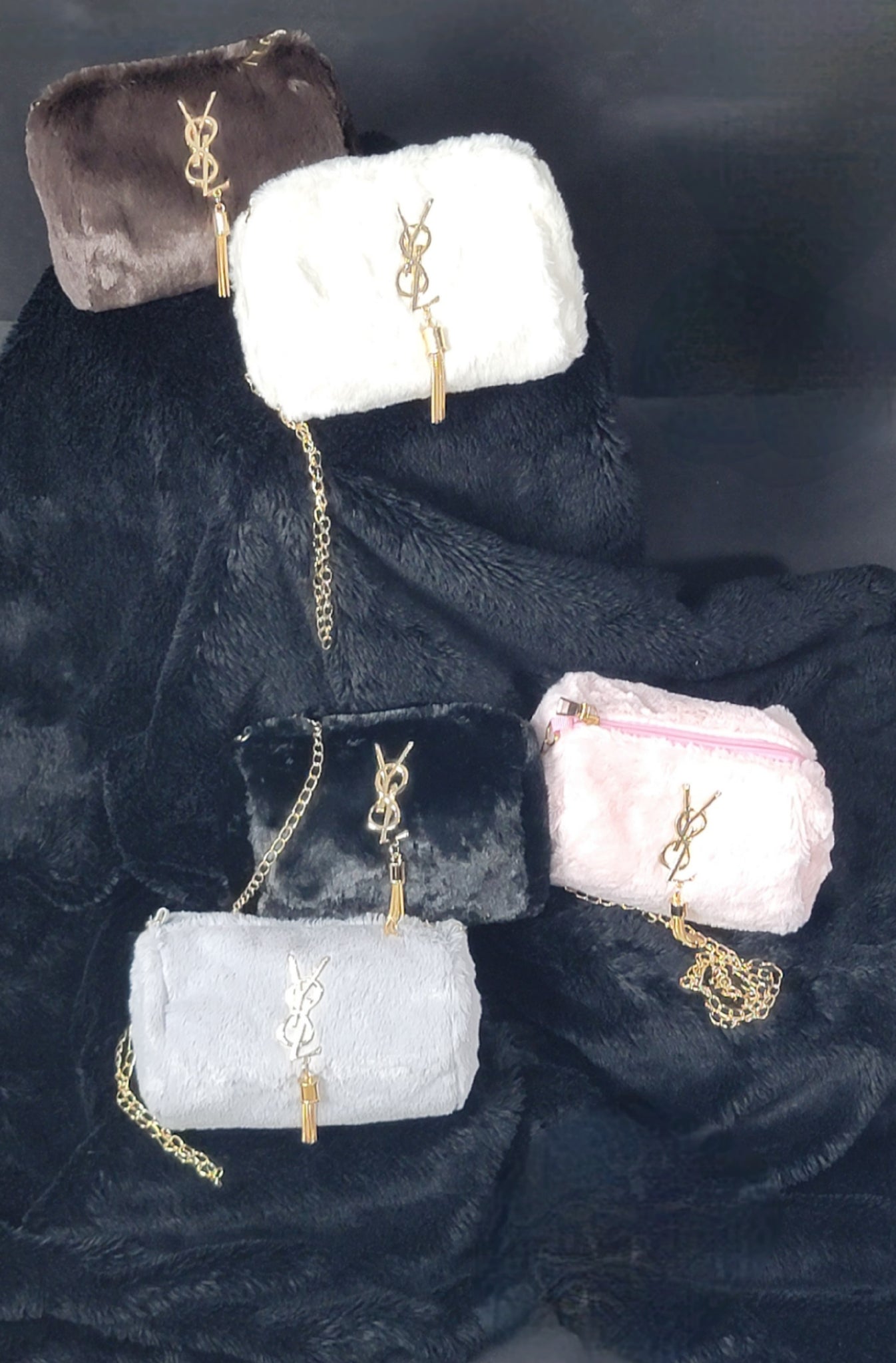 Women's Designer Fur Crossbody Bag
