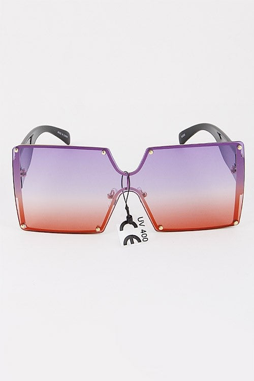 Square Iconic Mixed Tone Sunglasses